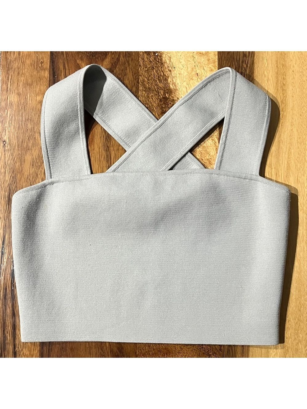 Babaton from Aritzia Grey Bandage Top Size Medium